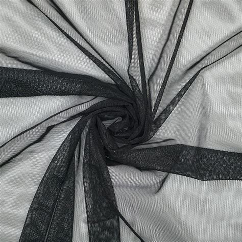 Stretch Mesh Black Sample Gala Fabrics