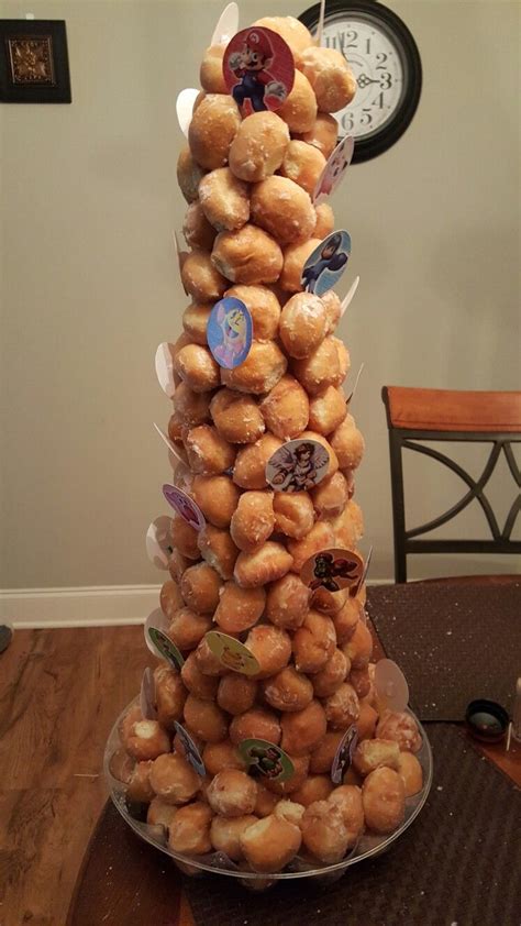 Super Smash Bros Donut Hole Tree Donut Holes Birthday