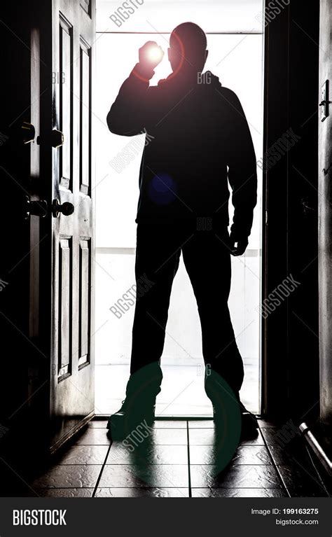 Man Standing Door Image And Photo Free Trial Bigstock
