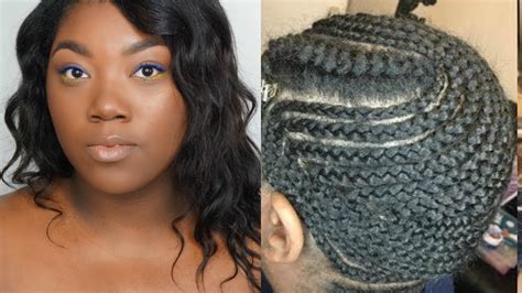 How To Braid Pattern For Super Thick Hair Sew In Youtube