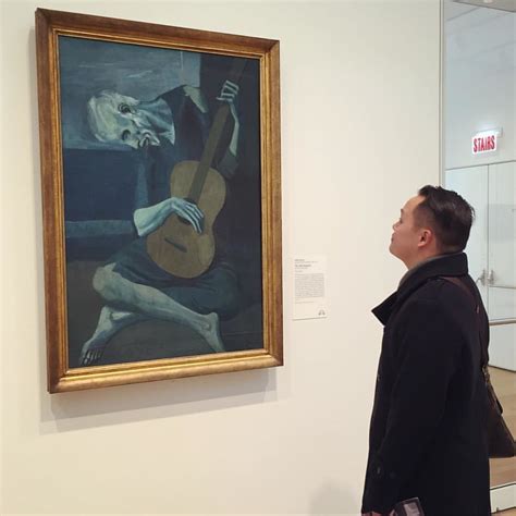 The Old Guitarist An Oil Painting By Pablo Picasso Created Late 1903