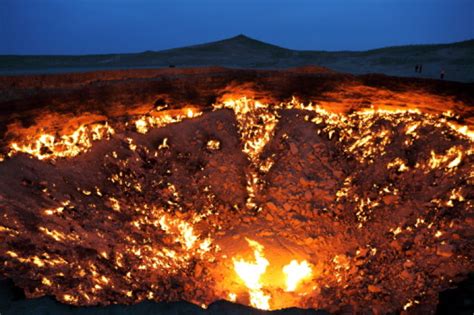 Turkmenistan Door To Hell Burning Crater Will Make Tourists Think