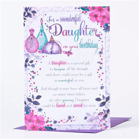 See more ideas about birthday cards, daughter birthday cards, cards. Birthday Card - Daughter Perfume Atomisers | Only 89p