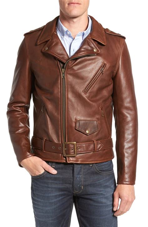 Schott Nyc Perfecto Waxy Leather Moto Jacket Nordstrom