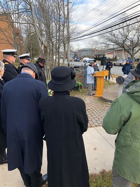 My Team Laid A Wreath With Our Community In Remembrance Of Those Lost From The Halifax Explosion