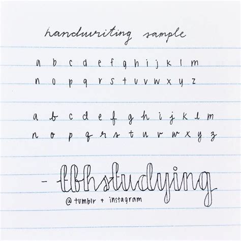 Aesthetic Handwriting Template
