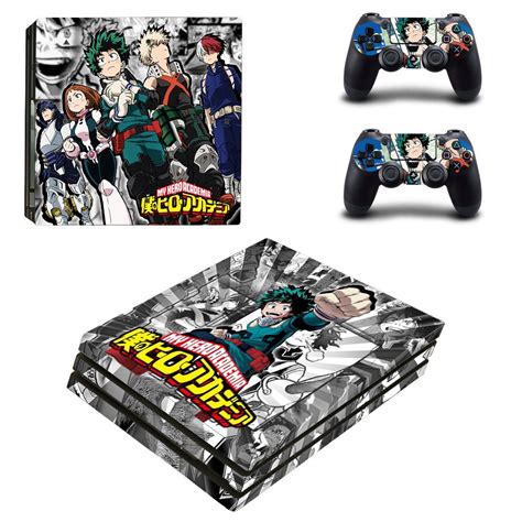 My Hero Academia Decal Skin For Ps4 Pro Console And Controllers