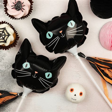 Mini Foil Black Cat Balloons By Postbox Party