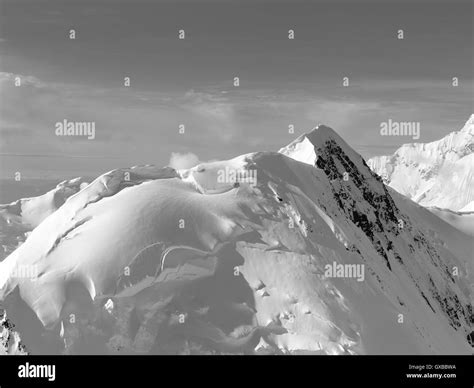 Aerial View Of Denali Mt Mckinley And The Alaska Range On A