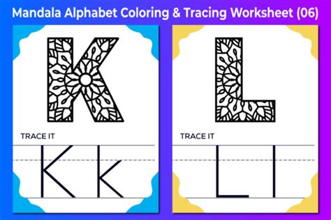 Alphabet Coloring And Tracing Worksheet 06 Graphic By Deluar25h