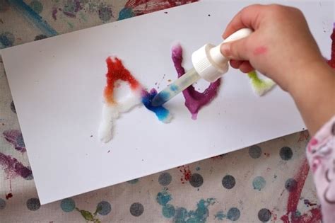 Salt Glue And Watercolour Experiment Happy Hooligans