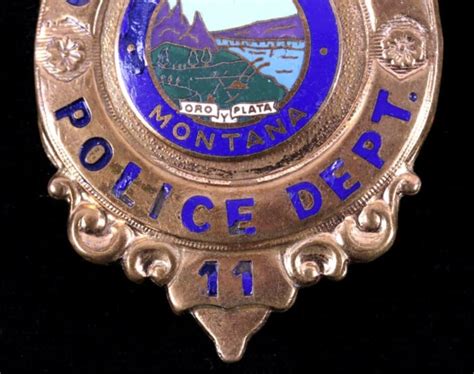 Crow Agency Montana Police Patrolman Badge