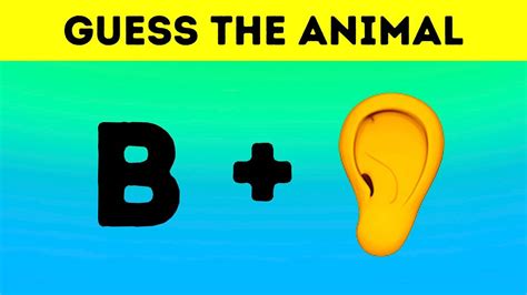 Try To Guess The Animal By Emoji Funs Emoji Quiz Youtube
