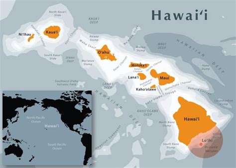 ¿dónde Está Hawaii En El Mapa Viajes A Hawaii Mapas Cartografía