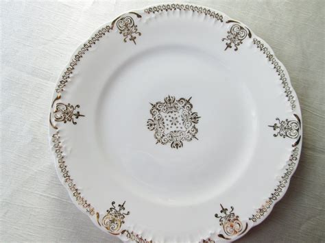 1930s Vintage Austrian Dessert Plate White Porcelain With