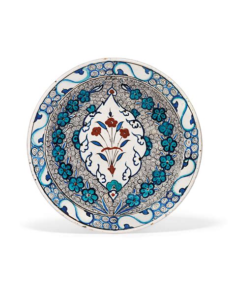 An Unusual Iznik Pottery Dish Ottoman Turkey Circa Christie S