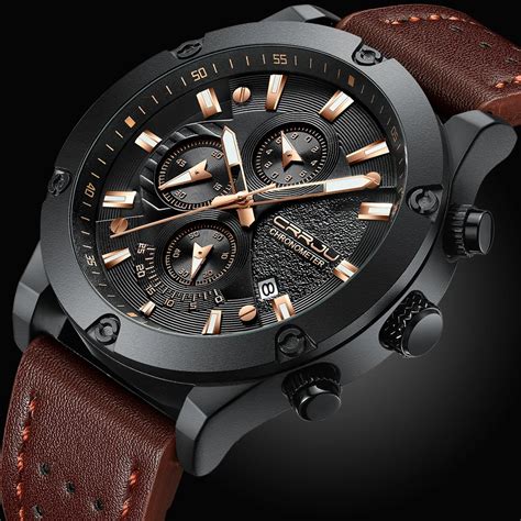 Buy Mens Watches Crrju Top Luxury Brand Men Unique