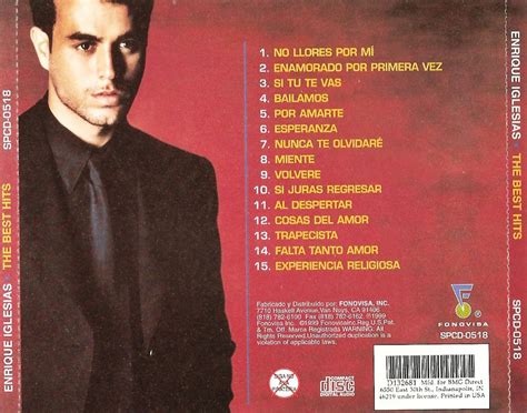 Universo Da Music Enrique Iglesias The Best Hits