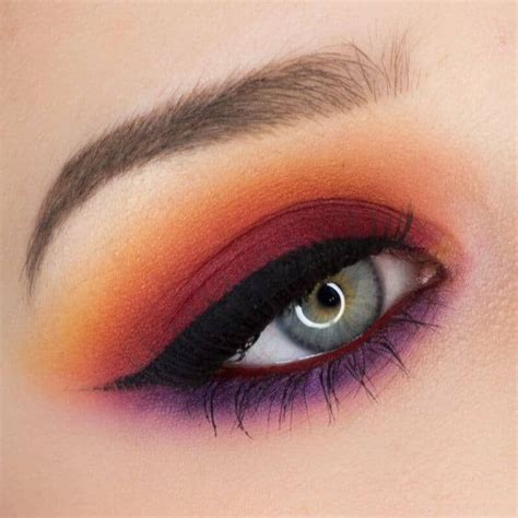 48 Magical Eye Makeup Ideas Smokey Eyeshadow Looks Red Eyeshadow