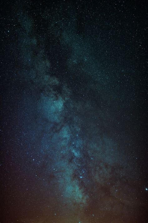 Astrophotography Of Orange Blue Milky Way Posters Art Prints Wall