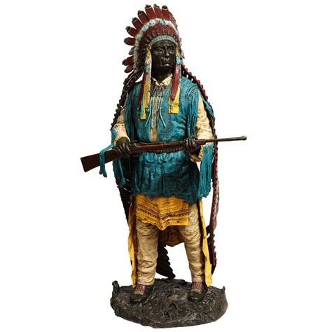 Indian Statue By Carl Kauba For Sale At 1stdibs