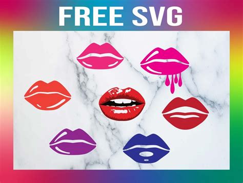 Free Svg Lips Clipart Sublimation Designs File For Cricut Kiss Lips The Best Porn Website