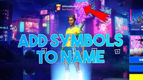 How To Use SYMBOLS In Your FORTNITE NAME Fortnite Tutorial YouTube