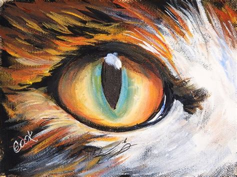 40 Minute Busy Artist Sure Fire Tip To Paint Better Cat Eyes A Youtube