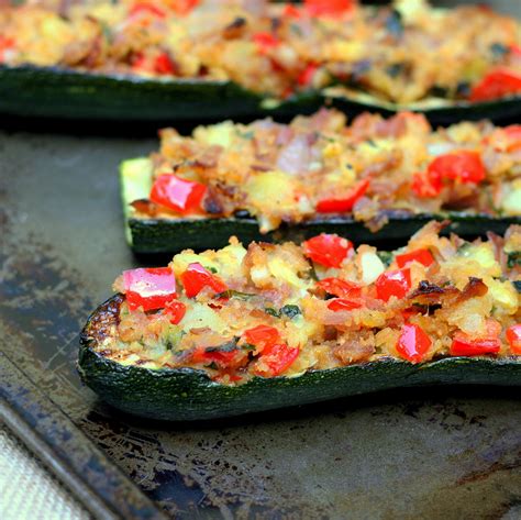 Bake for 25 minutes or until zucchini is tender. Stuffed Zucchini Boats - The Smart Cookie
