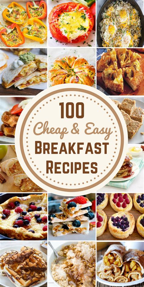 You don't need to fret about your blood sugar spiking when you eat out! 100 Cheap & Easy Breakfast Recipes | Cheap healthy ...