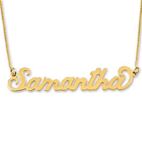 14k gold carrie style name necklace on luulla