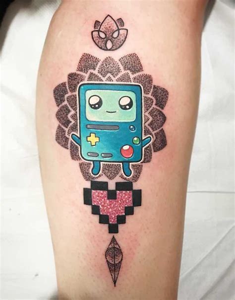 Bmo Adventure Time Tattoo By Chris Hill Tattoo Insider