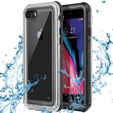 Iphone 8 Plus Iphone 7 Plus Waterproof Case Black Ip68