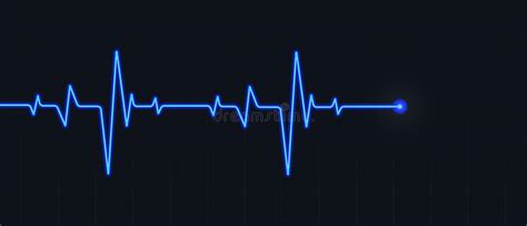 Blue Cardiogram Stock Vector Illustration Of Medical 7408665