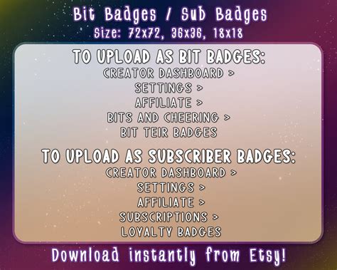 Moon Twitch Badges Twitch Bit Badges Twitch Cheer Badges ...