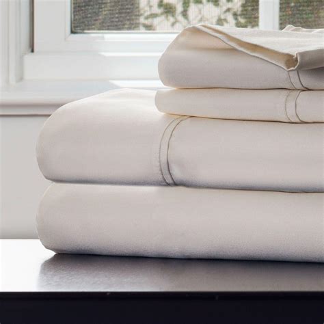 lavish home  piece ivory  count cotton sateen king