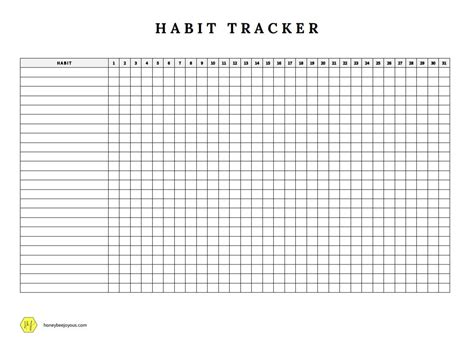 Daily Habit Tracker Free Printable Achieve Your Goals In