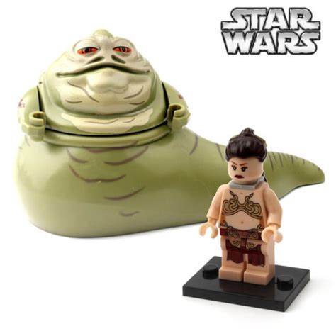 Jabba The Hutt Princess Leia Minifigure Star Wars Figure For Custom