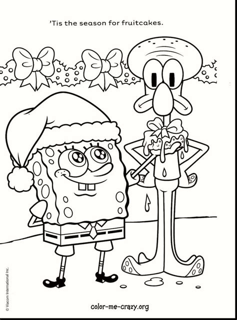 Coloring pages based on spongebob squarepants, often simply known as spongebob, are often searched for by parents all over the world. Spongebob Holiday Coloring Pages | Gambar