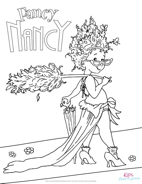 Sheriff callie and sparky coloring page. Fancy Nancy Party