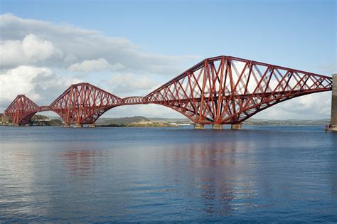 The Forth Bridge Edinburgh Scotland Cantilever Bridge Bridge The