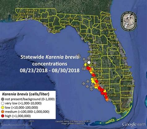 Florida Red Tide Status This Report Will Be Updated