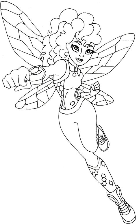Arshi on december 9, 2019. Free printable super hero high coloring page for Bumblebee ...