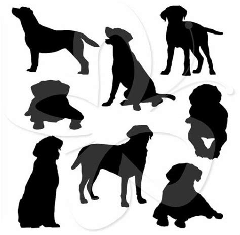 Dog Outline Labrador Silhouette Dog Clip Art Dog Outline