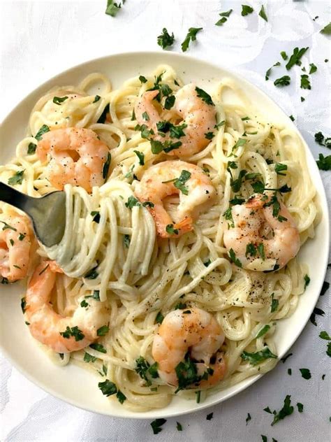 20 Minute Creamy Shrimp Alfredo Pasta For Two My Gorgeous Recipes