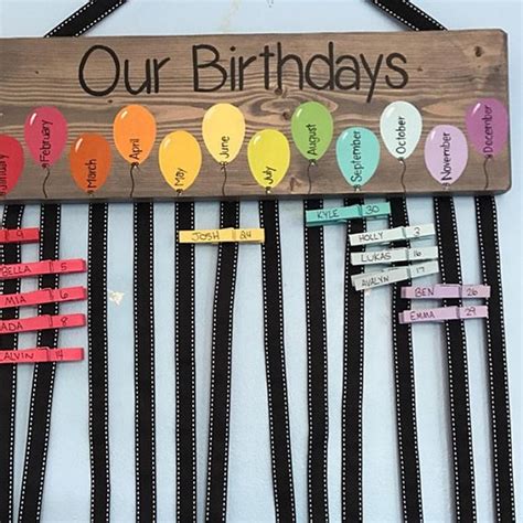 How To Make Birthday Chart For Classroom