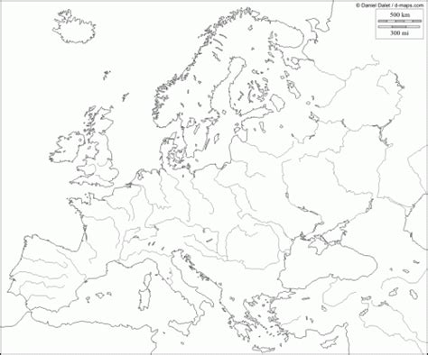Mapas F Sicos Pol Ticos Y Mudos De Europa Omalov Nky