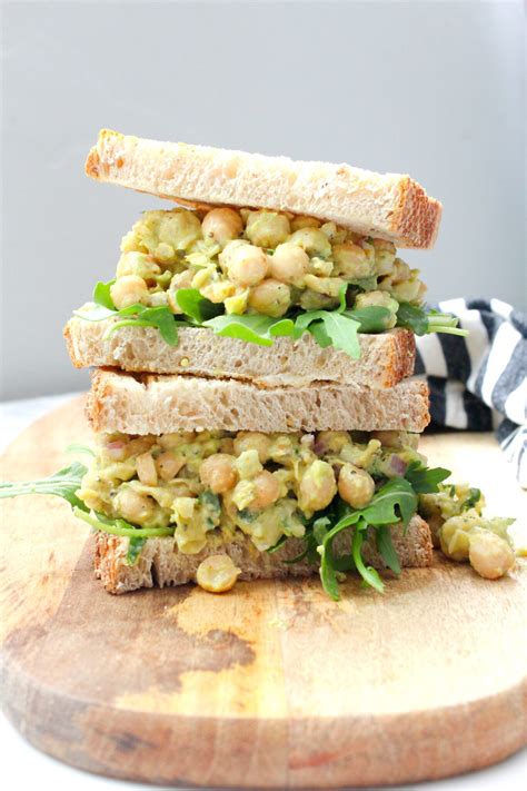 curried chickpea salad sandwiches this savory vegan