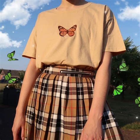Butterlfly Shirt Butterfly Top Embroidered Shirt Y2k Etsy In 2020