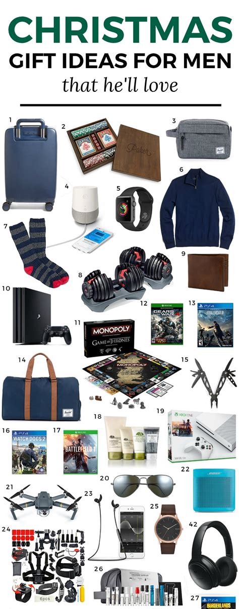 Best gifts for young guys. The Best Christmas Gift Ideas for Men | Ashley Brooke Nicholas
